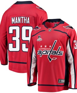 Washington Capitals Anthony Mantha 39 Home 2022 Stanley Cup Playoffs Breakaway Men Jersey - Red - Robokeg