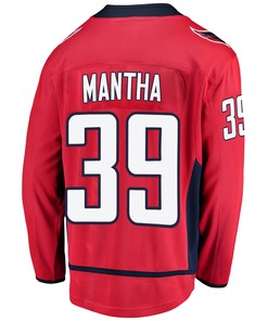 Washington Capitals Anthony Mantha 39 Home 2022 Stanley Cup Playoffs Breakaway Men Jersey - Red - Robokeg