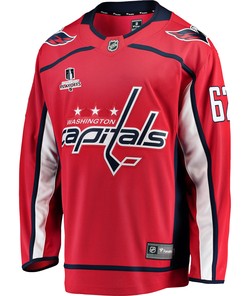 Washington Capitals Carl Hagelin 62 Home 2022 Stanley Cup Playoffs Breakaway Men Jersey - Red - Robokeg