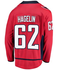 Washington Capitals Carl Hagelin 62 Home 2022 Stanley Cup Playoffs Breakaway Men Jersey - Red - Robokeg