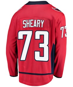 Washington Capitals Conor Sheary 73 Home 2022 Stanley Cup Playoffs Breakaway Men Jersey - Red - Robokeg