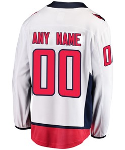 Washington Capitals Custom Away 2022 Stanley Cup Playoffs Breakaway Men Jersey - White - Robokeg