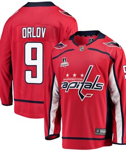 Washington Capitals Dmitry Orlov 9 Home 2022 Stanley Cup Playoffs Breakaway Men Jersey - Red - Robokeg