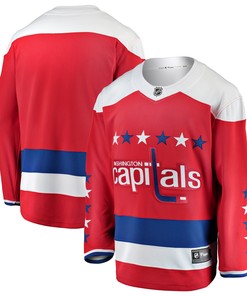 Washington Capitals Fanatics Branded Alternate Breakaway Blank Jersey - Red Nhl - Robokeg