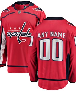 Washington Capitals Fanatics Branded Home Breakaway Custom Jersey - Red Custom Jerseys Nhl - Robokeg
