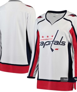 Washington Capitals Fanatics Branded Womens Away Breakaway Jersey - White Nhl - Robokeg