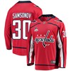 Washington Capitals Ilya Samsonov 30 Home 2022 Stanley Cup Playoffs Breakaway Men Jersey - Red - Robokeg