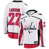 Washington Capitals Johan Larsson 22 Away 2022 Stanley Cup Playoffs Breakaway Men Jersey - White - Robokeg
