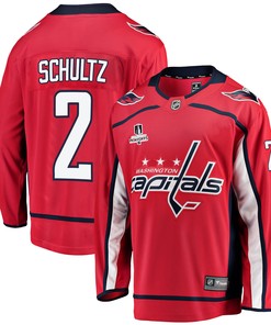 Washington Capitals Justin Schultz 2 Home 2022 Stanley Cup Playoffs Breakaway Men Jersey - Red - Robokeg