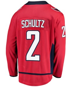 Washington Capitals Justin Schultz 2 Home 2022 Stanley Cup Playoffs Breakaway Men Jersey - Red - Robokeg