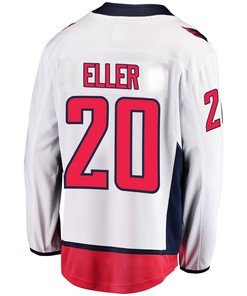 Washington Capitals Lars Eller 20 Away 2022 Stanley Cup Playoffs Breakaway Men Jersey - White - Robokeg