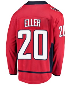 Washington Capitals Lars Eller 20 Home 2022 Stanley Cup Playoffs Breakaway Men Jersey - Red - Robokeg