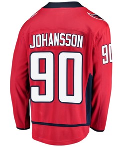 Washington Capitals Marcus Johansson 90 Home 2022 Stanley Cup Playoffs Breakaway Men Jersey - Red - Robokeg
