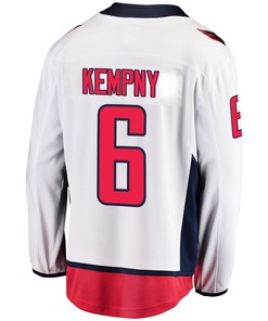 Washington Capitals Michal Kempny 6 Away 2022 Stanley Cup Playoffs Breakaway Men Jersey - White - Robokeg