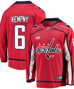 Washington Capitals Michal Kempny 6 Home 2022 Stanley Cup Playoffs Breakaway Men Jersey - Red - Robokeg