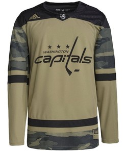 Washington Capitals Military Appreciation Team Custom Practice Jersey - Camo - Robokeg
