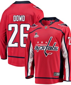 Washington Capitals Nic Dowd 26 Home 2022 Stanley Cup Playoffs Breakaway Men Jersey - Red - Robokeg