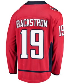 Washington Capitals Nicklas Backstrom 19 Home 2022 Stanley Cup Playoffs Breakaway Men Jersey - Red - Robokeg