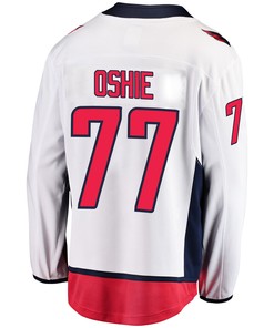 Washington Capitals T. J. Oshie 77 Away 2022 Stanley Cup Playoffs Breakaway Men Jersey - White - Robokeg