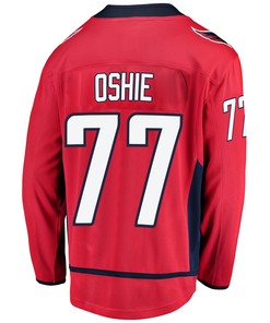Washington Capitals T. J. Oshie 77 Home 2022 Stanley Cup Playoffs Breakaway Men Jersey - Red - Robokeg