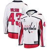 Washington Capitals Tom Wilson 43 Away 2022 Stanley Cup Playoffs Breakaway Men Jersey - White - Robokeg
