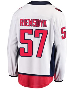 Washington Capitals Trevor van Riemsdyk 57 Away 2022 Stanley Cup Playoffs Breakaway Men Jersey - White - Robokeg