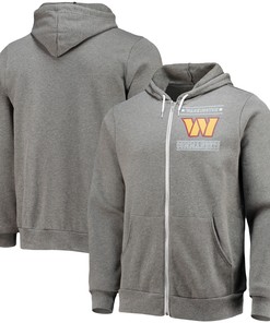 Washington Commanders Nfl X Darius Rucker Collection By Sponge Fleece Full-zip Hoodie - Heathered Charcoal - Robokeg