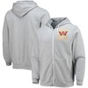 Washington Commanders Nfl X Darius Rucker Collection By Sponge Fleece Full-zip Hoodie - Heathered Gray - Robokeg