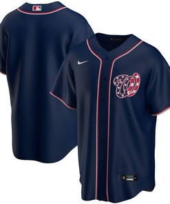 Washington Nationals 2020 Mlb Blue Us Flag Jersey - Robokeg