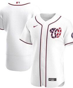 Washington Nationals 2020 Mlb White Jersey Us Flag - Robokeg