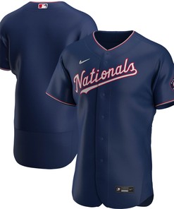 Washington Nationals Alternate Authentic Team Jersey - Navy Mlb - Robokeg