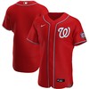 Washington Nationals Alternate Authentic Team Jersey - Red Mlb - Robokeg