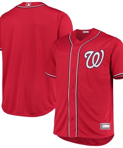 Washington Nationals Big & Tall Alternate Replica Team Jersey - Red Mlb - Robokeg