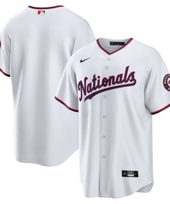 Washington Nationals Home Blank Replica Jersey - White Mlb - Robokeg