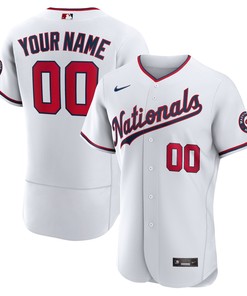 Washington Nationals Official Authentic Custom Jersey - White Custom Jerseys Mlb - Robokeg