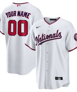 Washington Nationals Replica Custom Jersey - White Custom Jerseys Mlb - Robokeg