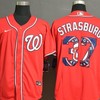 Washington Nationals Stephen Strasburg #37 2020 Mlb Red Orange Jersey - Robokeg