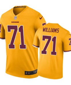 Washington Redskins #71 Trent Williams Nike Color Rush Gold Jersey - Robokeg