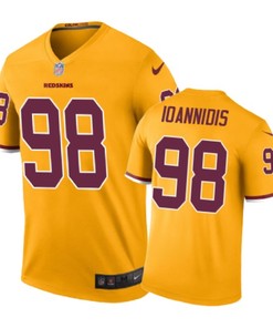 Washington Redskins #98 Matt Ioannidis Nike Color Rush Gold Jersey - Robokeg
