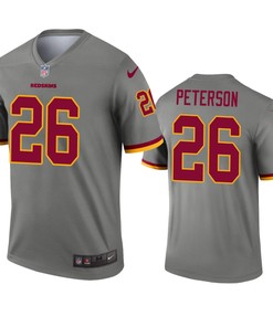 Washington Redskins Adrian Peterson Gray Inverted Legend Jersey - Robokeg