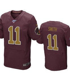 Washington Redskins Alex Smith Burgundy 100th Season Throwback Jersey - Robokeg