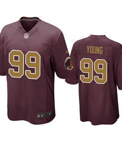 Washington Redskins Chase Young Burgundy 2020 Nfl Draft Alternate Game Jersey - Robokeg