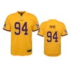 Washington Redskins Daron Payne Red Color Rush Game Jersey - Robokeg
