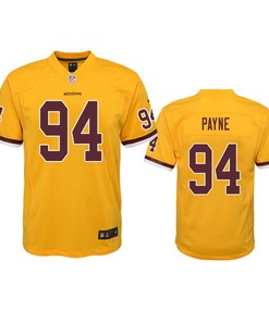 Washington Redskins Daron Payne Red Color Rush Game Jersey - Robokeg
