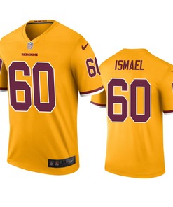 Washington Redskins Keith Ismael Gold Color Rush Legend Jersey - Robokeg