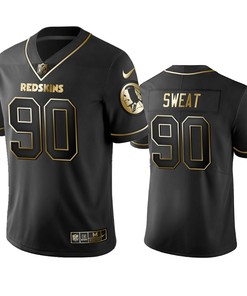 Washington Redskins Montez Sweat Black 2019 Vapor Limited Golden Edition Jersey - Robokeg