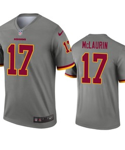 Washington Redskins Terry Mclaurin Gray Inverted Legend Jersey - Robokeg