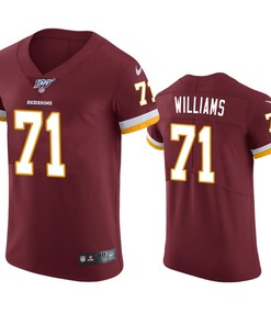 Washington Redskins Trent Williams Burgundy 100th Season Vapor Elite Jersey - Robokeg