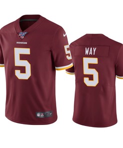 Washington Redskins Tress Way Burgundy 100th Season Vapor Limited Jersey - Robokeg