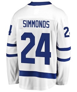 Wayne Simmonds 24 Toronto Maple Leafs Stanley Cup 2023 Playoffs Patch Away Breakaway Men Jersey - White - Robokeg